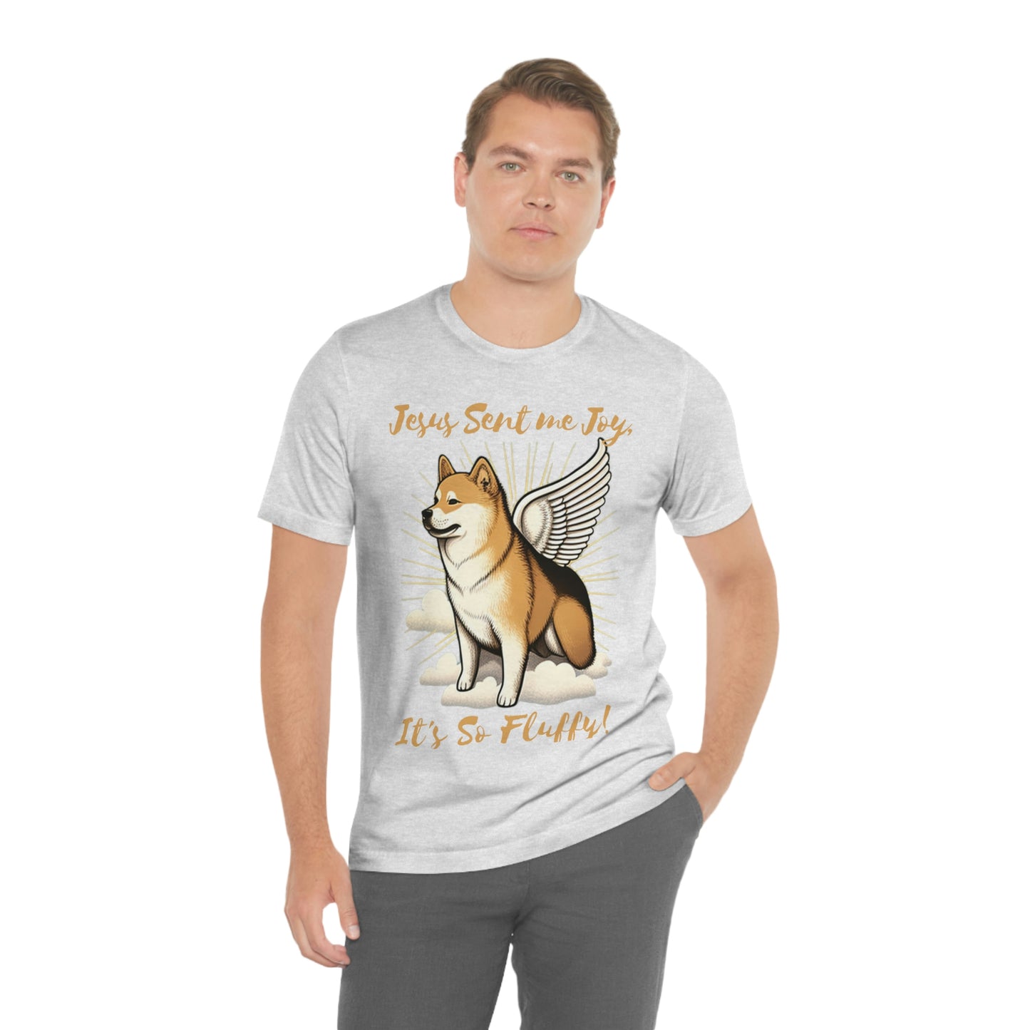 Jesus Sent me Joy | Shiba Inu | Unisex Jersey Short Sleeve Tee