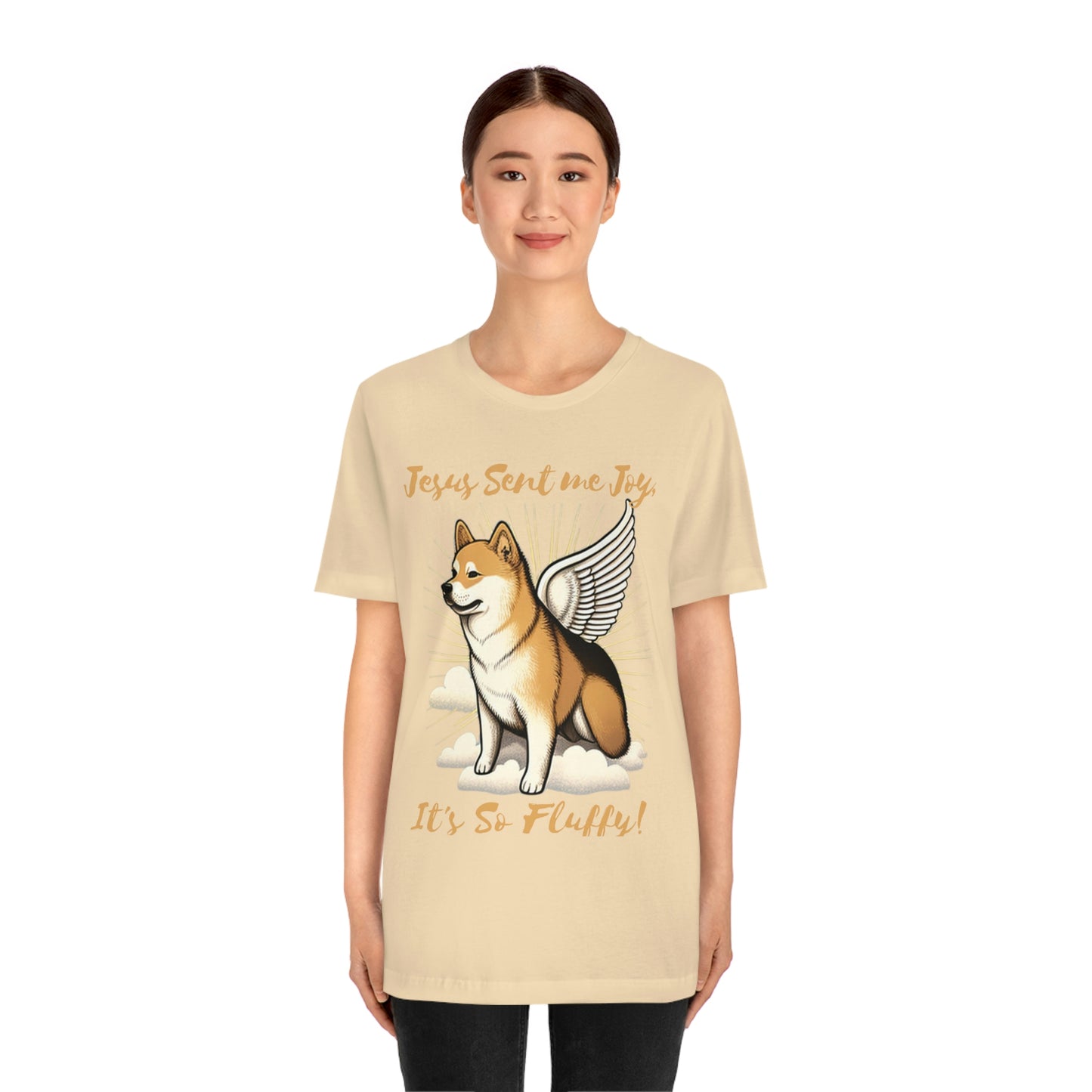 Jesus Sent me Joy | Shiba Inu | Unisex Jersey Short Sleeve Tee