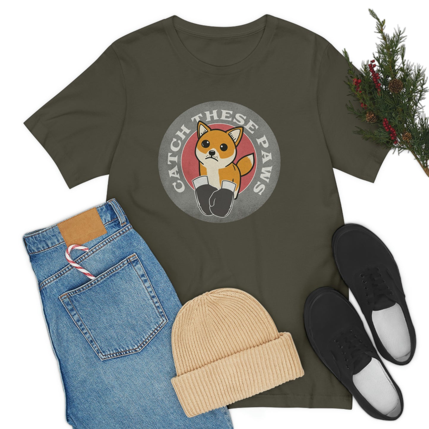 Catch These Paws: Shiba Inu Boxing Gloves Classic T-Shirt - Soft Cotton