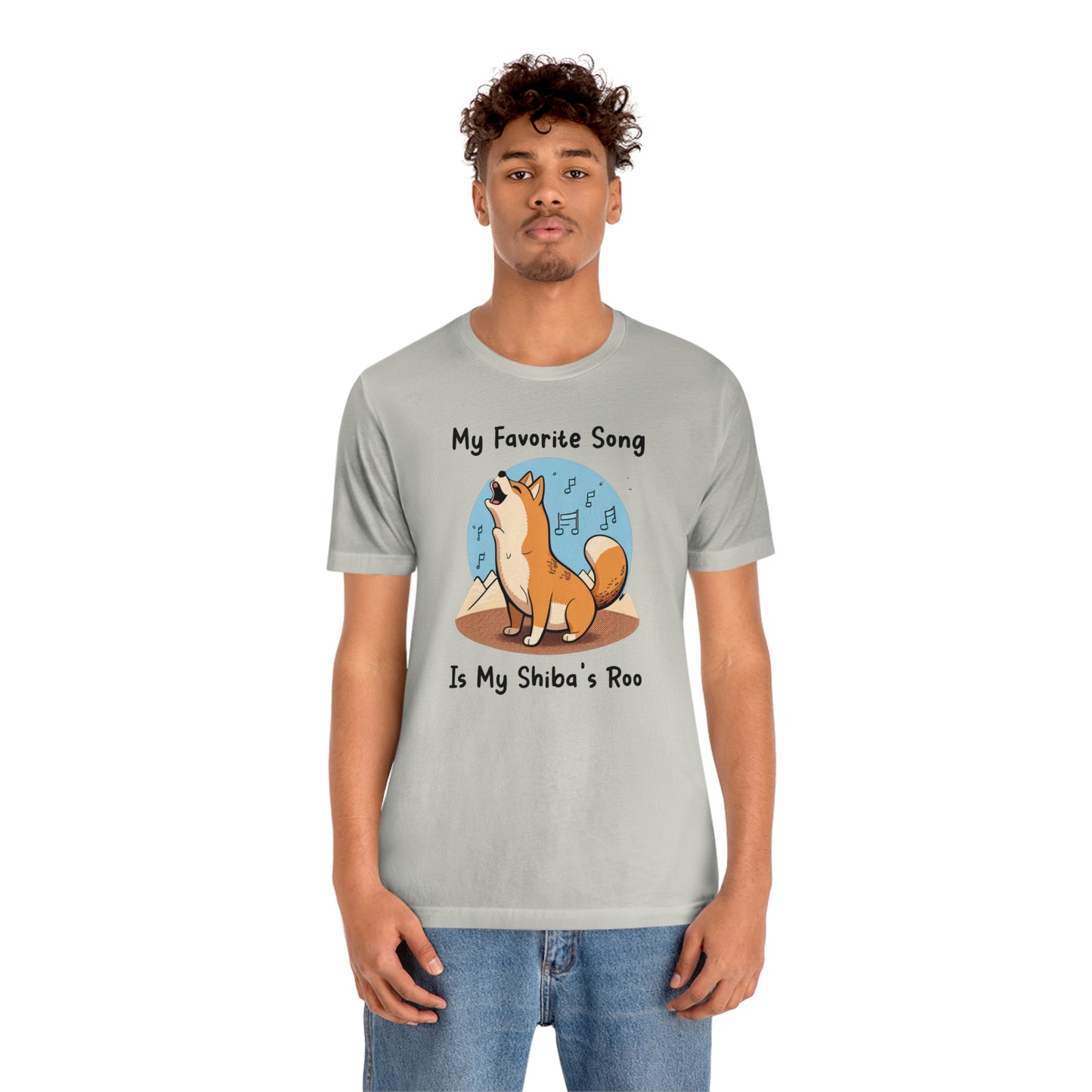 My Favorite Song - Black Ink | Shiba Inu | Unisex Jersey Short Sleeve Tee