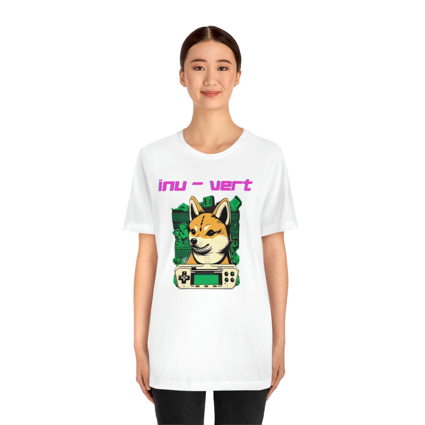 Inu - Vert Shiba Inu Funny Gamer Tshirt | Dog Owner Top