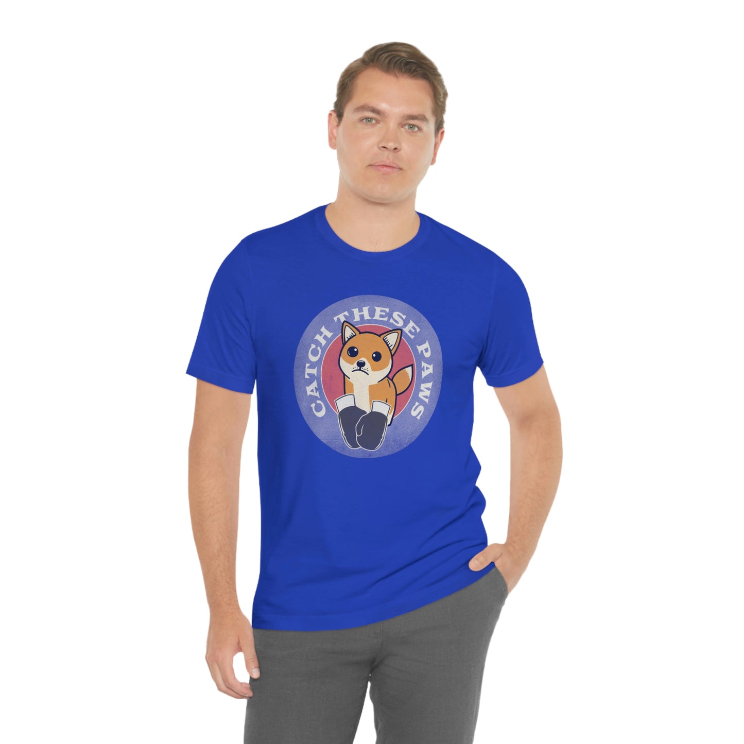 Catch These Paws: Shiba Inu Boxing Gloves Classic T-Shirt - Soft Cotton