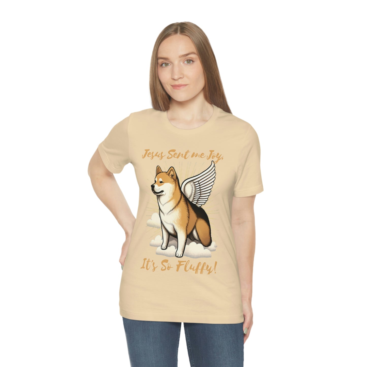 Jesus Sent me Joy | Shiba Inu | Unisex Jersey Short Sleeve Tee