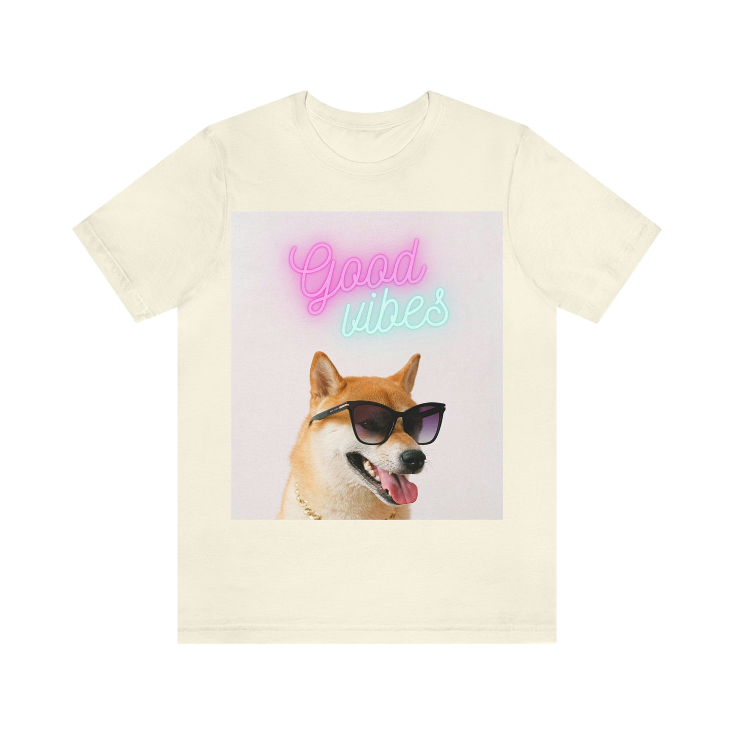 Good Vibes | Shiba Inu | Unisex Jersey Short Sleeve Tee