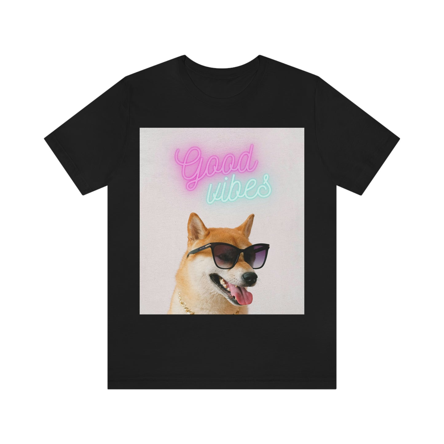 Good Vibes | Shiba Inu | Unisex Jersey Short Sleeve Tee