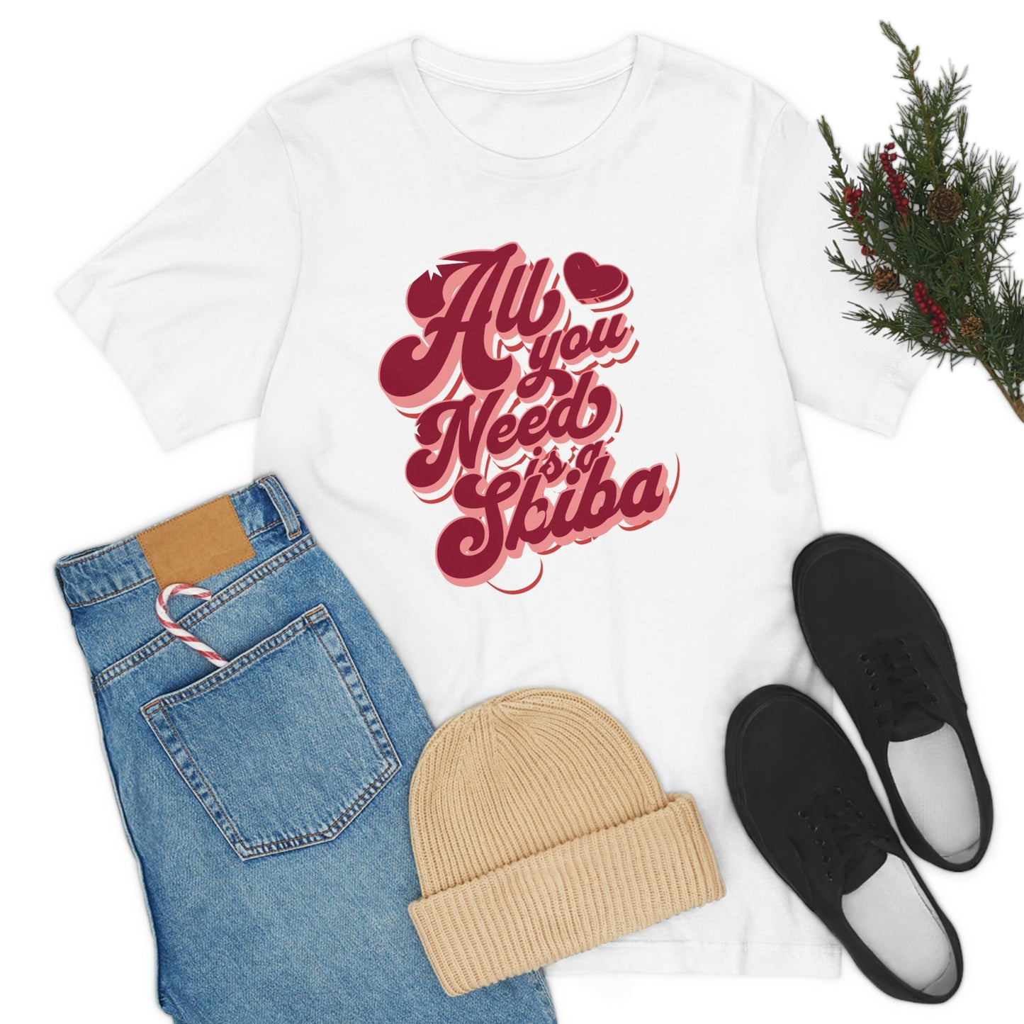 Comfy Shiba Love T-Shirt with "All You Need is a Shiba" Design - Perfect Gift for Shiba Lovers!