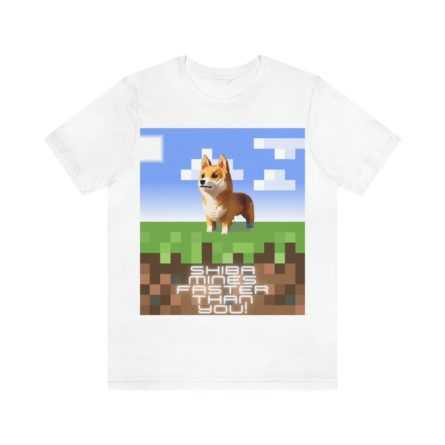 Shiba Mines Faster | Unisex Jersey Short Sleeve Tee