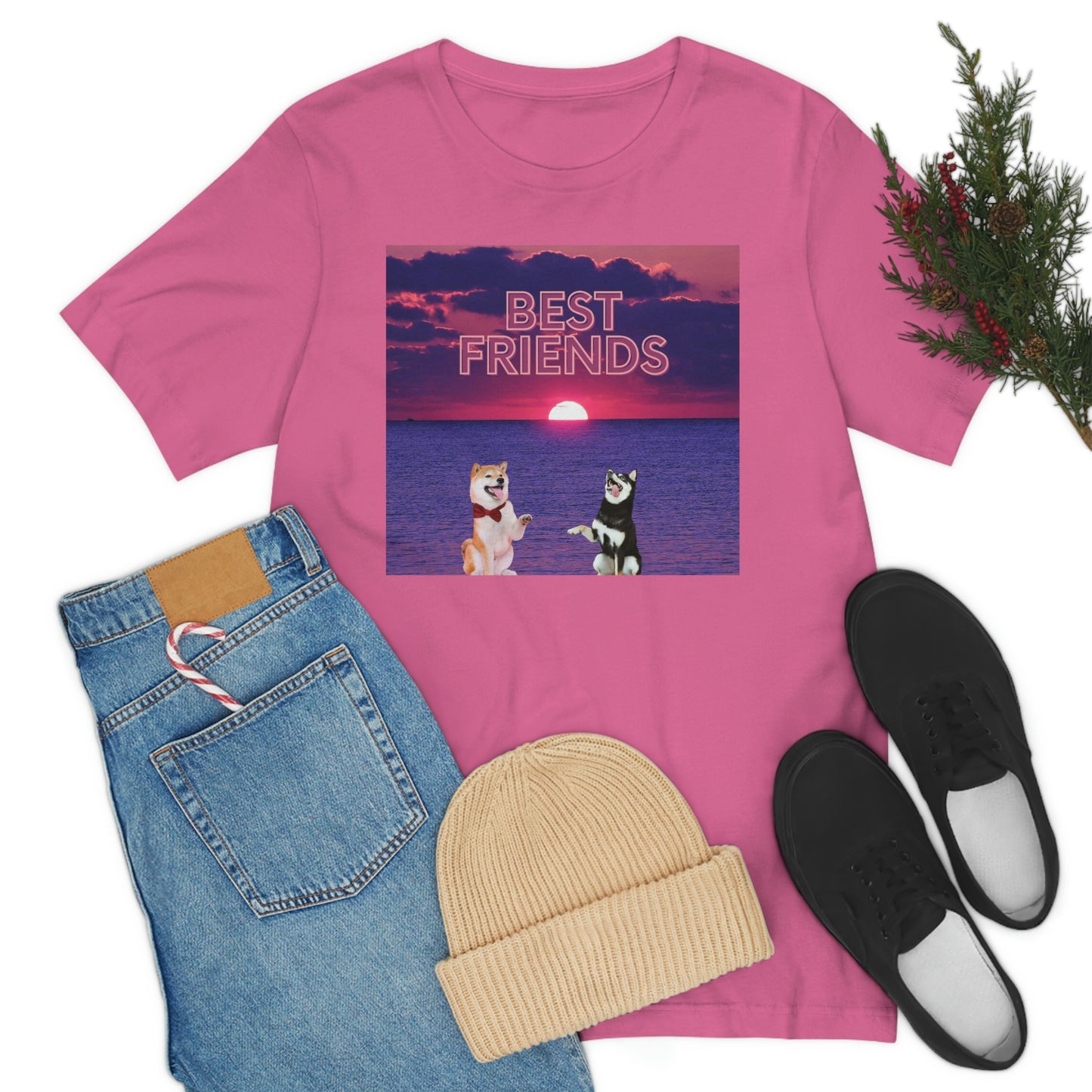 Best Friends | Shiba Inu's | Unisex Jersey Short Sleeve Tee