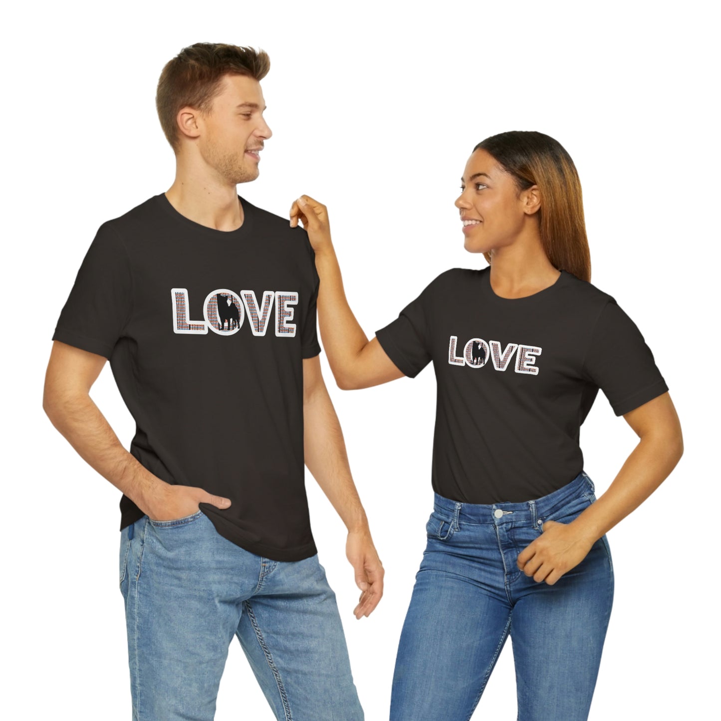 Shiba Love: Show Your Affection with Our Unique Shiba Inu Tee | LOVE Shiba Inu T-Shirt | Unique Pattern | 100% Cotton | Runs True to Size