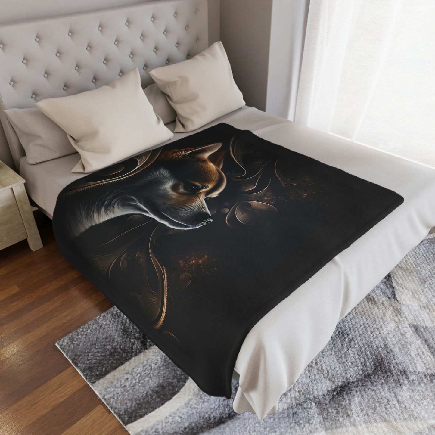 Mystical Minky Shiba Blanket