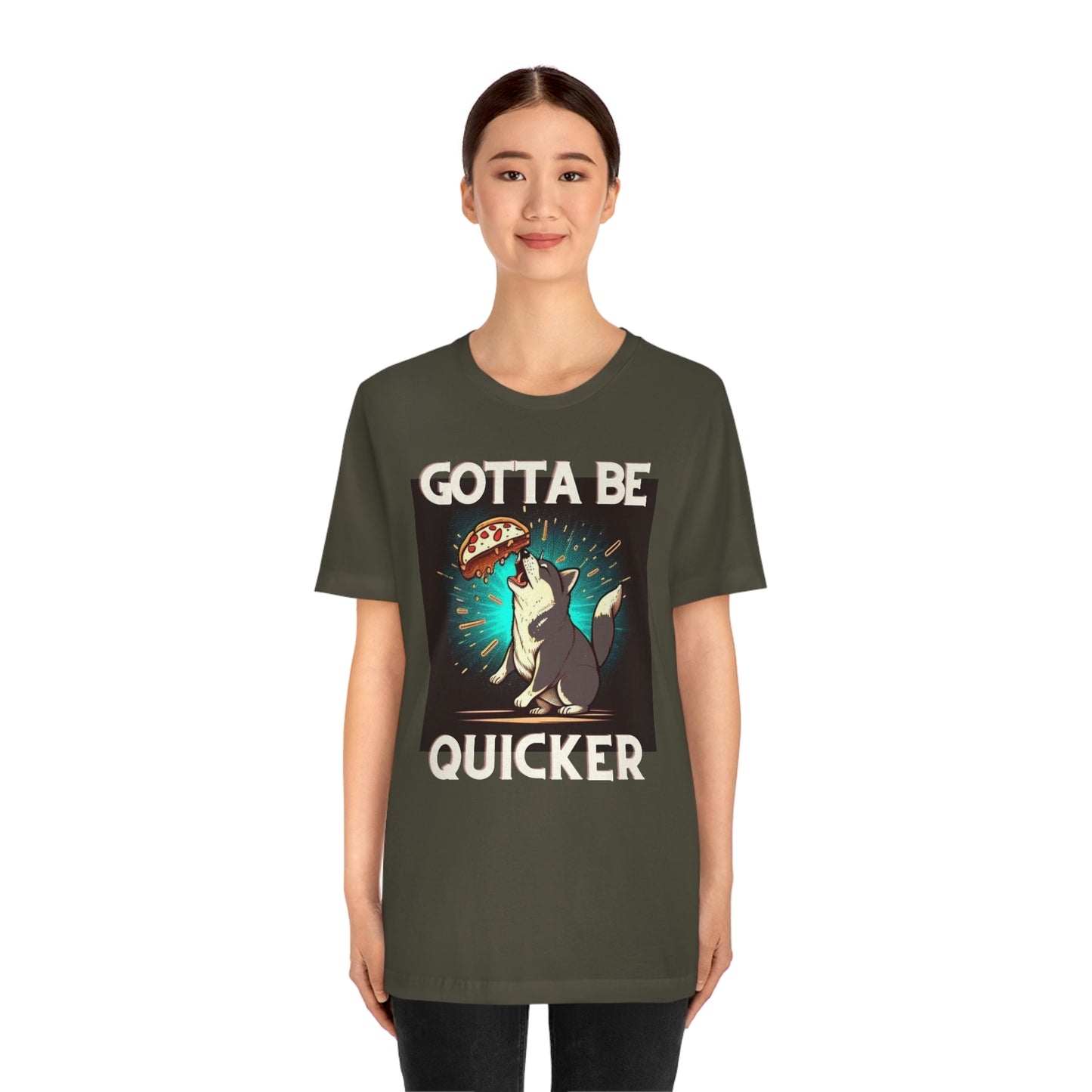 Gotta Be Quicker | Shiba Inu | Unisex Jersey Short Sleeve Tee