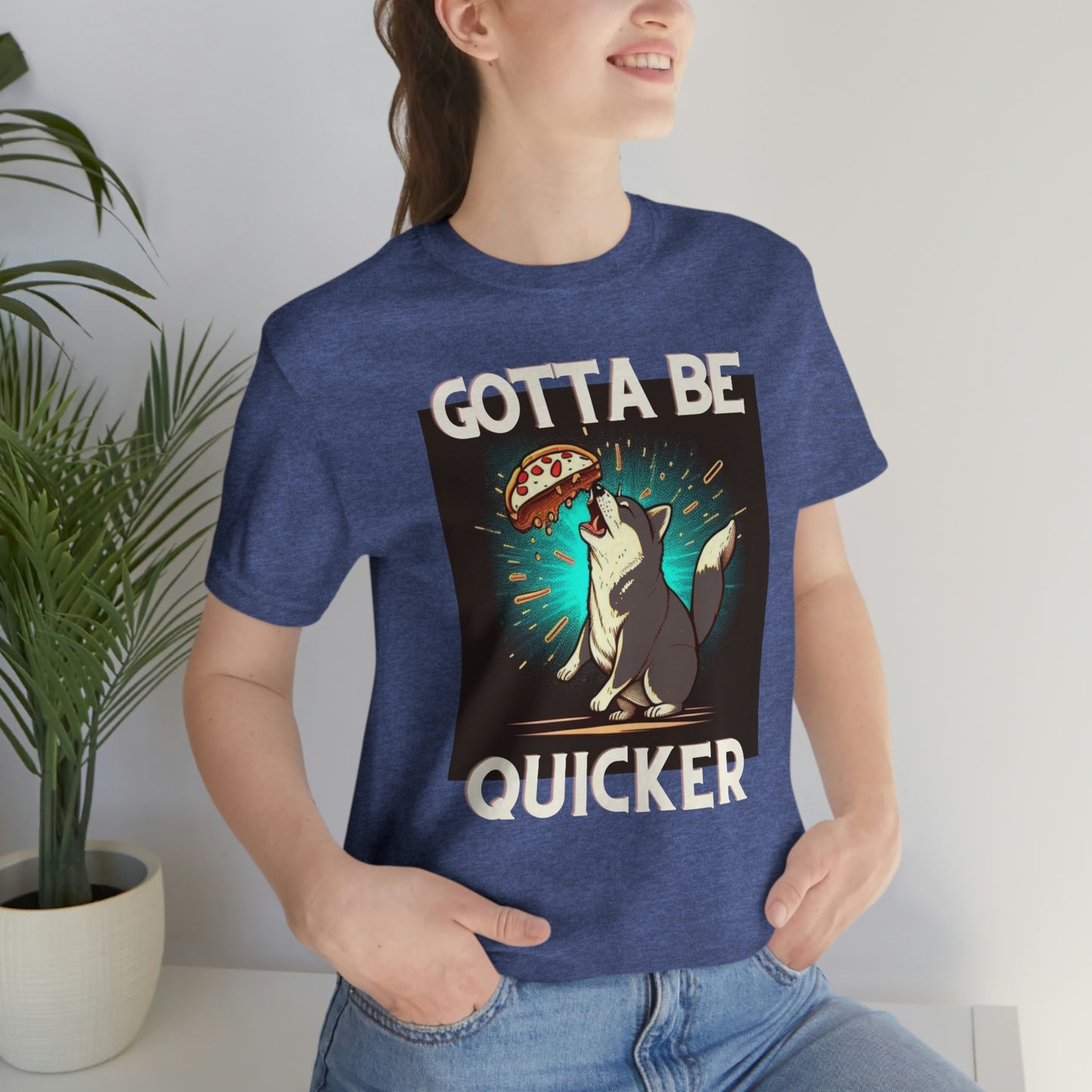 Gotta Be Quicker | Shiba Inu | Unisex Jersey Short Sleeve Tee