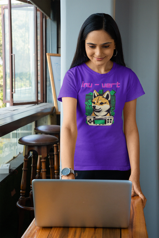 Inu - Vert Shiba Inu Funny Gamer Tshirt | Dog Owner Top